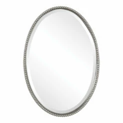 Accessories Uttermost Sherise Brushed Nickel Oval Mirror