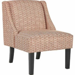 Ashley Furniture Janesley - Orange/cream - Accent Chair