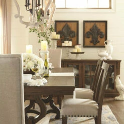 Ashley Furniture Accessories Jocelin - Distressed White - Wood Pendant Light (1/cn)