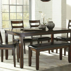 Ashley Furniture Dining Room Sets Coviar - Brown - Dining Room Table Set (6/cn)