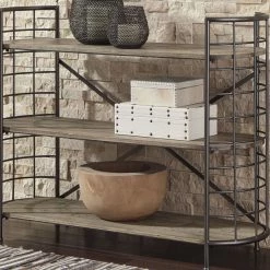 Flash Sale โจ Ashley Furniture Flintley - Brown/gunmetal - Bookcase ๐ 7 Ashley Furniture Flintley - Brown/gunmetal - Bookcase