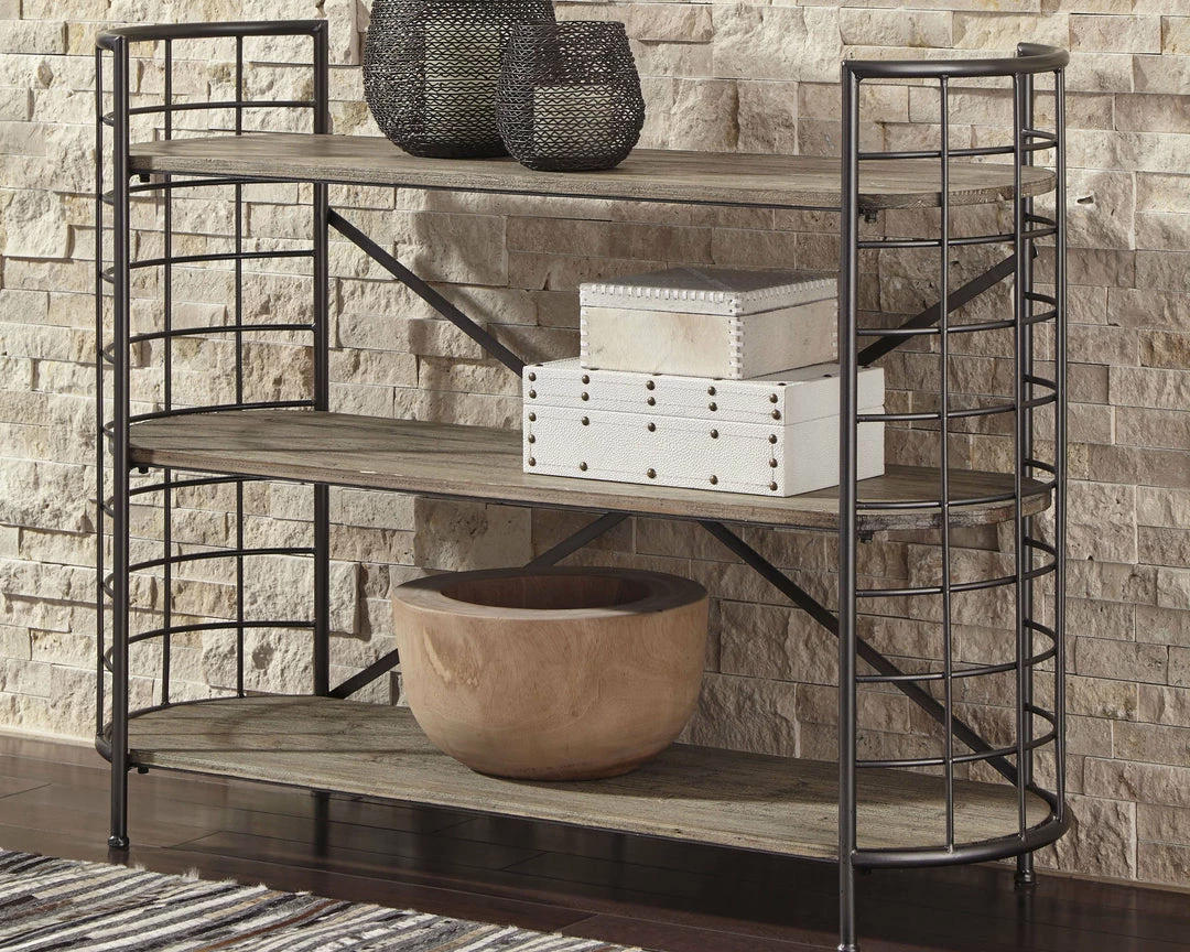 Flash Sale โจ Ashley Furniture Flintley - Brown/gunmetal - Bookcase ๐ 5 Ashley Furniture Flintley - Brown/gunmetal - Bookcase