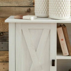 Ashley Furniture Cabinets Turnley - Distressed White - Accent Cabinet