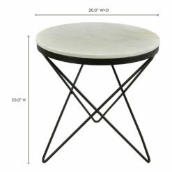 Moe's Home Collection Tables Haley Side Table Black Base