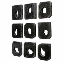 Accessories Uttermost Bahati Ebony Wood Wall Art, S/9