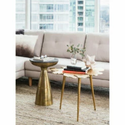 Moe's Home Collection Amoeba Side Table Gold Tables