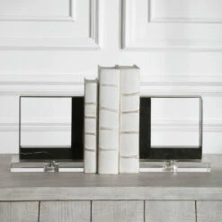 Table Decor Uttermost Tilman Modern Marble Bookends, S/2