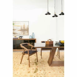 Moe's Home Collection Chairs Padma Arm Chair Black