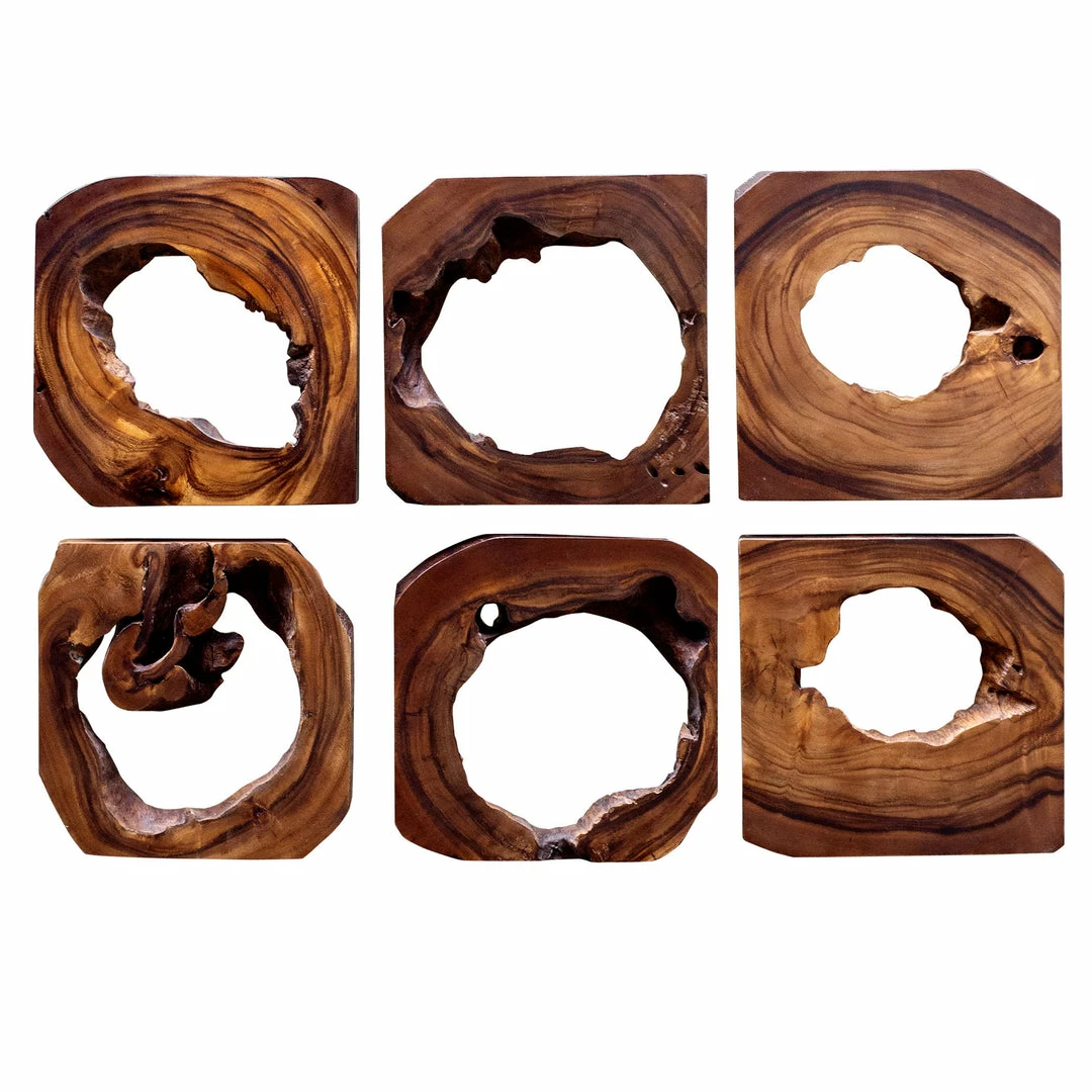 Hot Sale 🔥 Accessories Uttermost Adlai Wood Wall Art S/6 🔥 3 Accessories Uttermost Adlai Wood Wall Art S/6