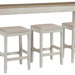 Ashley Furniture Skempton - White - Rect Drm Counter Tbl Set(4/cn) Dining Room Sets