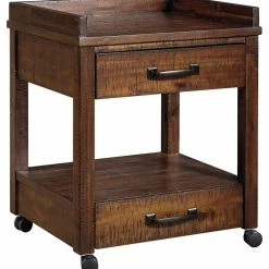 Ashley Furniture Baldridge - Rustic Brown - Printer Stand Cabinets