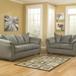 Ashley Furniture Darcy - Loveseat Contemporary - Stationary Loveseats