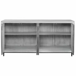 Uttermost Checkerboard 4 Door Gray Cabinet Cabinets