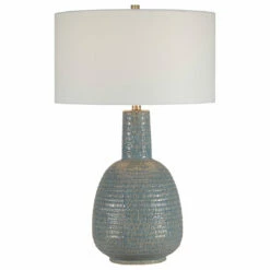 Accessories Uttermost Delta Light Aqua Table Lamp