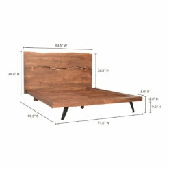 Moe's Home Collection Madagascar Platform Bed King Beds