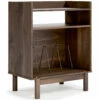 Signature Design By Ashley® Calverson - Mocha - Turntable Accent Console Cabinets