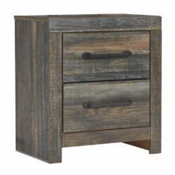 Ashley Furniture Nightstands Drystan - Brown / Beige - Two Drawer Night Stand