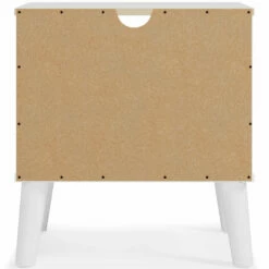 Ashley Furniture Nightstands Piperton - Brown / White - One Drawer Night Stand