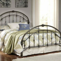 Outlet 🎁 Ashley Furniture Nashburg - Bronze Finish - Metal HDBD/FTBD/Rails Beds 🎁 10 Ashley Furniture Nashburg - Bronze Finish - Metal HDBD/FTBD/Rails Beds