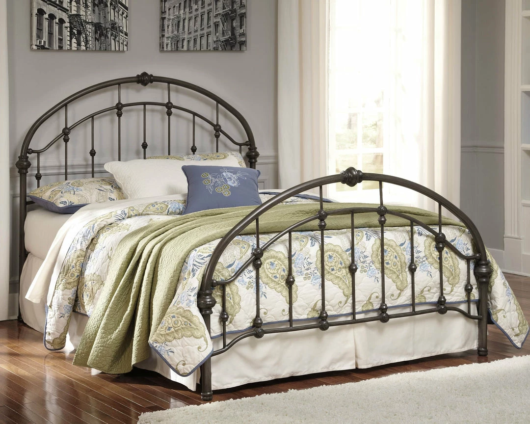 Outlet 🎁 Ashley Furniture Nashburg - Bronze Finish - Metal HDBD/FTBD/Rails Beds 🎁 5 Ashley Furniture Nashburg - Bronze Finish - Metal HDBD/FTBD/Rails Beds