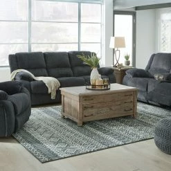 Signature Design By Ashley® Reclining Furniture Draycoll - Reclining Sofa, Double Reclining Loveseat With Console