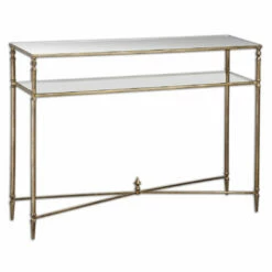 Uttermost Henzler Mirrored Glass Console Table Tables