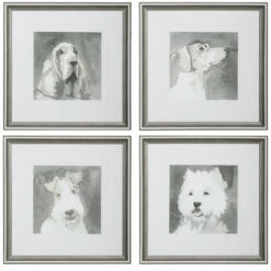 Uttermost Modern Dogs Framed Prints, S/4 Accessories