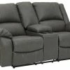 Ashley Furniture Calderwell - DBL REC PWR Loveseat W/Console