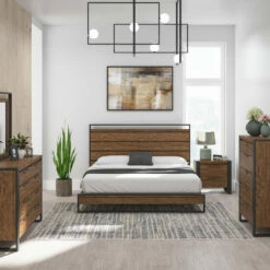 Emerald Home Beds Hendrick Complete Queen Panel Bed