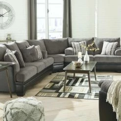 Signature Design By Ashley® Millingar - Smoke - Sofa 3 Pc Sectional