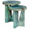 Brand new ๐ Uttermost Nadette Blue Nesting Tables, S/2 ๐งจ 2 Uttermost Nadette Blue Nesting Tables, S/2