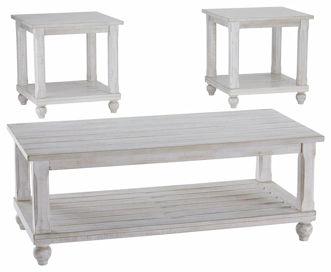 Wholesale ⭐ Ashley Furniture Tables Cloudhurst - White - Occasional Table Set (3/cn) ⭐ 3 Ashley Furniture Tables Cloudhurst - White - Occasional Table Set (3/cn)