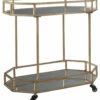 Ashley Furniture Daymont - Gold Finish - Bar Cart