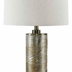 Ashley Furniture Farrar - Beige - Glass Table Lamp (1/cn) Accessories