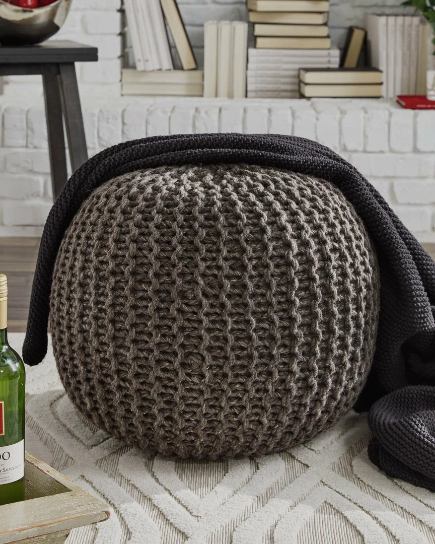 Buy 🌟 Ashley Furniture Latricia - Charcoal - Pouf Accessories ⌛ 5 Ashley Furniture Latricia - Charcoal - Pouf Accessories