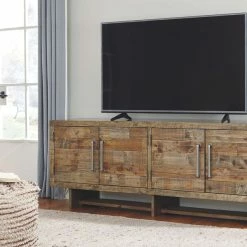 Ashley Furniture TV Stands Mozanburg - Rustic Brown - Extra Large Tv Stand