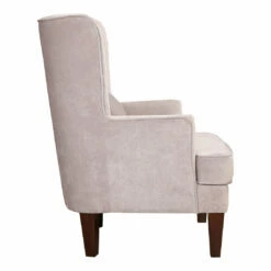 Moe's Home Collection Prince Arm Chair Grey Velvet Chairs
