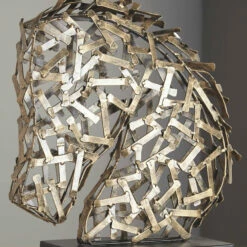 Ashley Furniture Nahla - Antique Gold Finish - Sculpture Table Decor