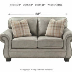 Best Pirce 🧨 Ashley Furniture Olsberg - Steel - Loveseat Loveseats 😉 11 Ashley Furniture Olsberg - Steel - Loveseat Loveseats