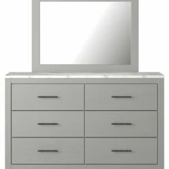 Signature Design By Ashley® Cottenburg - Light Gray/Best In Class - Dresser, Mirror, Panel Bed Bedroom Sets