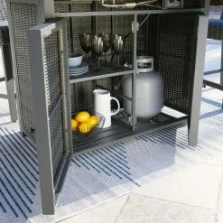 Signature Design By Ashley® Palazzo - Gray - Rect Bar Table W/fire Pit Tables