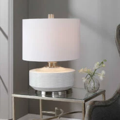 Coupon 🥰 Accessories Uttermost Sailor Stripe White Table Lamp 🔔 13 Accessories Uttermost Sailor Stripe White Table Lamp