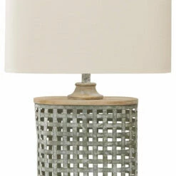 Ashley Furniture Deondra - Gray - Metal Table Lamp (1/cn) Accessories