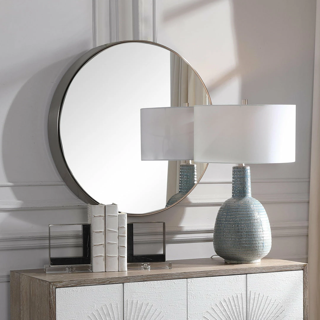 Wholesale 🔥 Accessories Uttermost Coulson Nickel Round Mirror 🎉 7 Accessories Uttermost Coulson Nickel Round Mirror