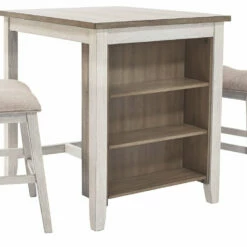 Ashley Furniture Dining Room Sets Skempton - White - Rect Drm Counter Tbl Set(3/cn)