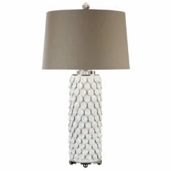 Uttermost Calla Lillies Gloss White Lamp