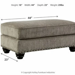 Brand new ❤️ Ashley Furniture Sembler - Cobblestone - Ottoman Ottomans 😀 9 Ashley Furniture Sembler - Cobblestone - Ottoman Ottomans