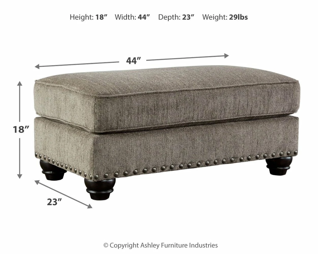 Brand new ❤️ Ashley Furniture Sembler - Cobblestone - Ottoman Ottomans 😀 6 Ashley Furniture Sembler - Cobblestone - Ottoman Ottomans