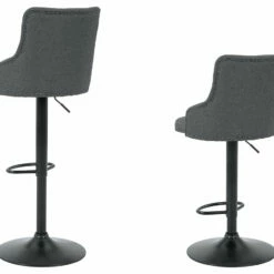 Signature Design By Ashley® Stools Gaddison - Gray/black - Tall Uph Swivel Barstool(2/cn)