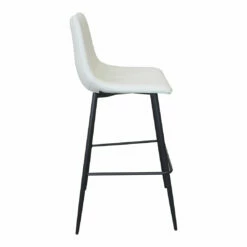 Moe's Home Collection Stools Alibi Barstool Ivory-m2